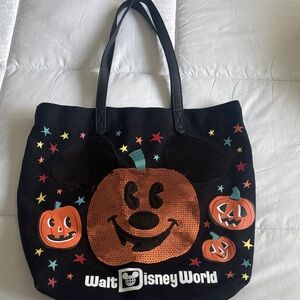 Disney Black and Orange Halloween Tote